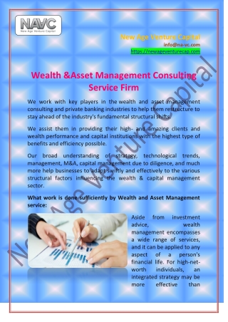 Wealth &Asset Management Consulting Service Firm