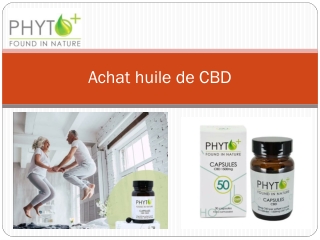 Achat huile de CBD