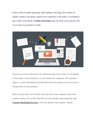Benefits Of Hiring Content Marketing Services