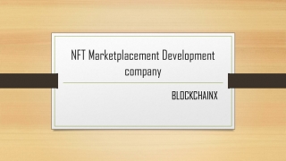 NFT Marketplace Development company
