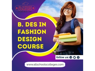 B.Des in Fashion Design Course