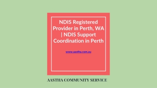 NDIS registered provider  Perth,WA | NDIS Service WA | NDIS Support Coordination