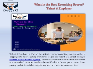 What is the Best Recruiting Source