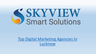 Top Digital Marketing Agencies In Lucknow