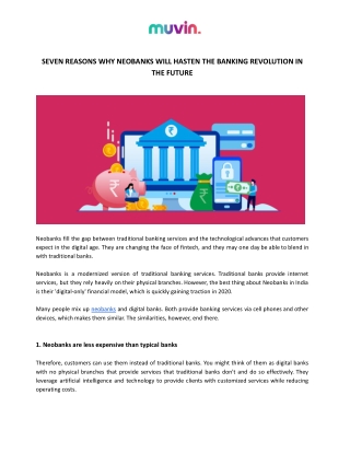 Neobank - The Future of Digital Banking | muvin