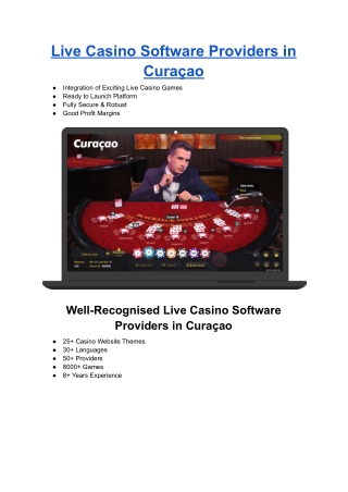 Live Casino Software Providers in Curaçao