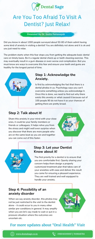 Are You Too Afraid To Visit A Dentist | Best Dentist in Yelahanka | Dental Sage