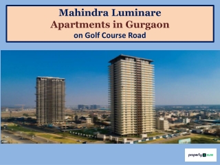 Mahindra Luminare - Apartments in Gurgaon