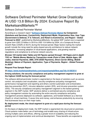 Software Defined Perimeter Market Size Is Estimated To Rise To USD 13.8 bn