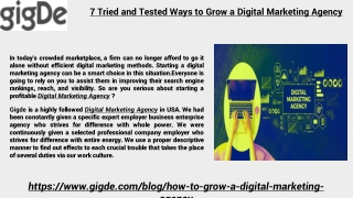 7 Tried and Tested Ways to Grow a Digital Marketing Agency