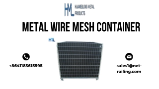 Metal Wire Mesh Container