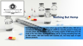 Buy CBD oil Tincture - Nothingbuthemp