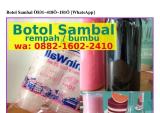 Botol Sambal Ö83I·ㄐI8Ö·I8IÖ[WA]