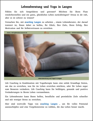 yoga coaching langen gesundheitslehrerin in langen