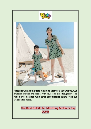 The Best Outfits for Matching Mothers Day Outfit