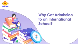 Why Get Admission to an International School?