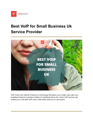 Best VoIP for Small Business Uk Service Provider