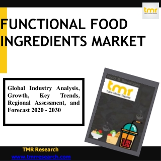 Functional Food Ingredients Market [Size | Share | Growth | Trends ]
