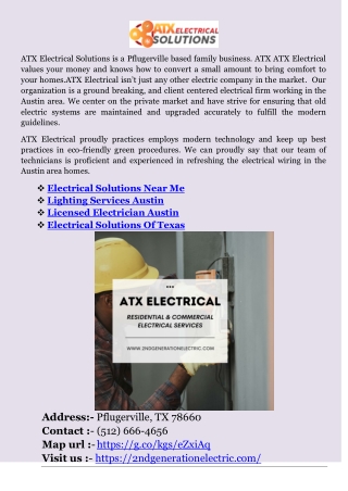 Lighting Services Austin