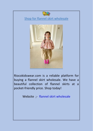 Shop for flannel skirt wholesale