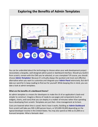 Exploring the Benefits of Admin Templates