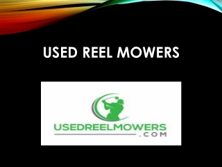 Branded mowers can be owned at cheap rates: Used John deere greens mower