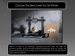 Choose The Best Laser For 3d Printer