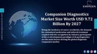 Companion Diagnostics Market Size, Growth Analysis, and Forecast, 2027