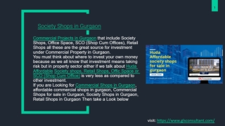 Shops in Gurgaon