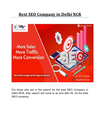 Best SEO Company in Delhi NCR