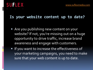 Website Content Writing Services - Suflex Media