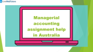 Managerial accounting assignment help in Australia