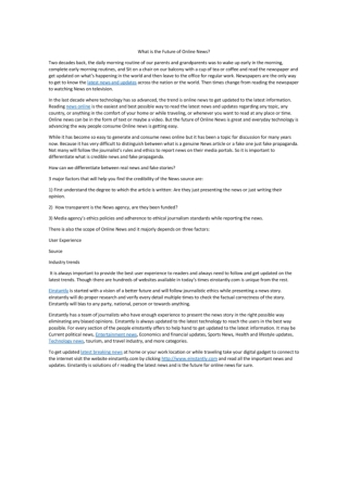 What is the Future of Online News-converted