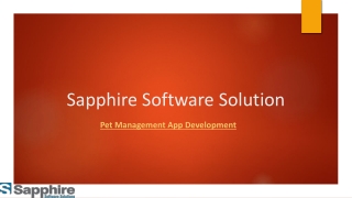 Pet Management App Development | Sapphire