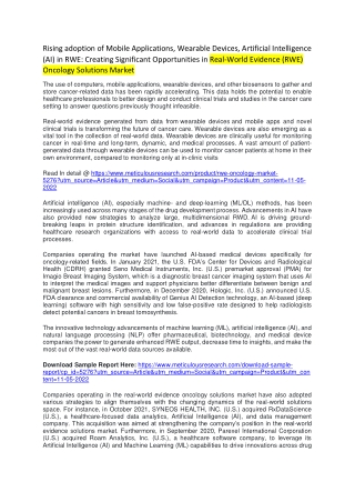 Real-World Evidence (RWE) Oncology Market Worth $1.65 Billion by 2029