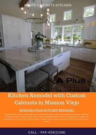 Kitchen Remodel with Custom Cabinets in Mission Viejo