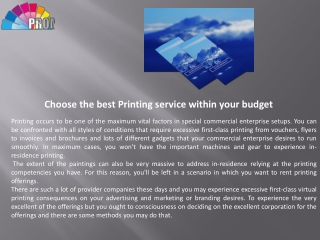 Garment Printing