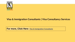 Visa & Immigration Consultants | Visa Consultancy Services