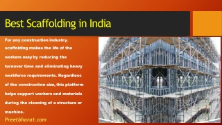 Best Scaffolding in India