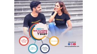 Stylish Matching Couple T Shirt - Numberdar Numberdarni – Punjabi Adda