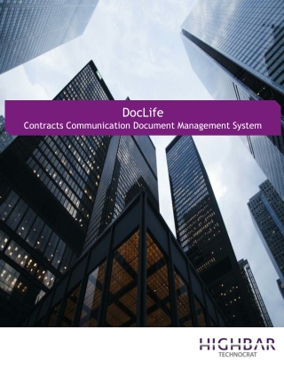 DocLife - Contract Communication Document Management System by HIghbar