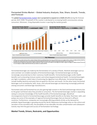 Fermented Drinks Market