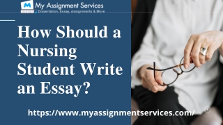 How Should a Nursing Student Write an Essay
