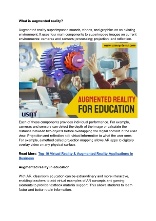 The Impact of Augmented Reality on the Education Industry in 2022