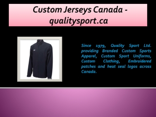 Custom Jerseys Canada - qualitysport.ca