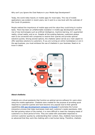 Why can’t you Ignore the Chat Feature in your Mobile App Development_ - Google Docs
