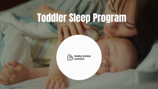 Toddler Sleep Program