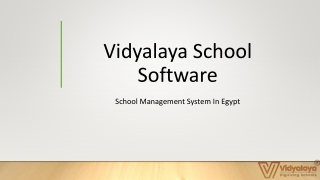 School Management System In Egypt