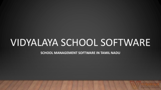 School Management Software in Tamil Nadu