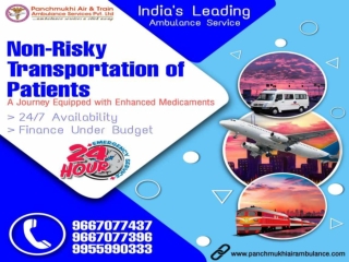 Hire Air Ambulance in Goa and Hyderabad with Medical Supplies by Panchmukhi